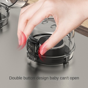 Prodigy Cache-bouton de sécurité pour four et cuisinière en plastique écologique pour bébé - Transparent Lot de 5 - Product Image 3