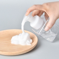 Vente en gros de stock emballage de soin de la peau 8oz 250ml bouteille en mousse conteneur vide de voyage bouteille à pompe en mousse plastique