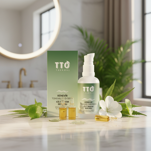 Sérum hydratant, raffermissant et anti-âge TTO à l'huile de graines de chanvre thermique, à la centella asiatica, à l'acide hyaluronique, au collagène et à la glycérine - Product Image 3