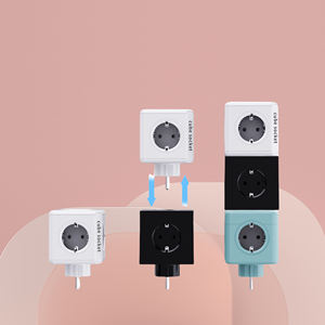 ปลั๊กพ่วงแบบลูกบาศก์ ดีไซน์ใหม่ EU 5 ช่องเสียบ 220V 16A ปลั๊กไฟฟ้าแบบ EU - Product Image 4