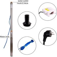 Chuangjiang DC Pompe Solaire Immergee Pour Puit 4 Pouces 12V Pompe à eau Submersible