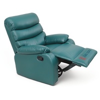 Fauteuil inclinable manuel en cuir européen à siège unique pour salon, approvisionnement en gros, mobilier contractuel, direct usine