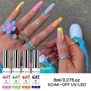 Painting Gel <strong>Nail</strong> Polish Set 12 Colors <strong>Neon</strong> Liner Gel Gold Glitter Soak Off LED UV <strong>Varnish</strong> DIY Drawing for DIY <strong>Nail</strong> Art Design - Product Image 6