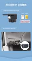Traqueur de voiture OBD-D8 GSM BD emplacement en temps réel traqueur OBD pour la gestion de flotte automobile journalisation antivol avec alarmes de clôture