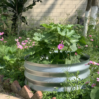 Bac à plantes surélevé en métal galvanisé, écologique, résistant à la rouille, taille et couleur personnalisables pour légumes et fleurs