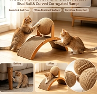 Arbre à chat moderne avec hamac, niche, griffoir multi-niveaux en sisal, compact pour intérieur