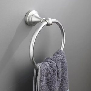 Ensemble d'accessoires de salle de bain robustes à fixer au mur, 5 pièces : porte-serviette, barre porte-serviettes, porte-papier toilette, crochets pour serviettes - Product Image 6