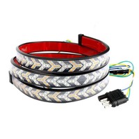Bande lumineuse LED pour voitures Capot en arête de poisson et chargeur avant Éclairage intérieur installé
