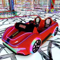 Voiture électrique à batterie pour aire de jeux en plein air, équipement de jeu en matériau PP pour parc d'aventure, centre commercial