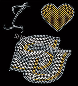 Personnalisé Bling Bling Southern Girl Strass Transferts Autocollants pour t-shirts Fer sur Southern Spirit Fonts Jaguars Transfert Motif - Product Image 4