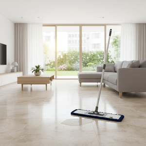 Gizmop 80 cm Acrylic <b>Mop</b> Stainless Steel Pole Modern Design. <b>Microfibre</b> Fabric Antibacterial 20,000+ Uses Fast Absorption - Product Image 3