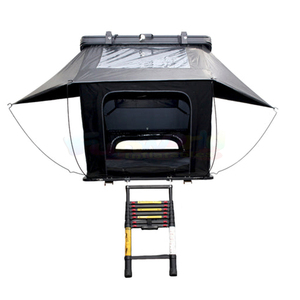 Carpa de techo rígida para acampar, carpa de techo de lujo con camuflaje, para las cuatro estaciones, con capacidad para 5 personas, plegable lateralmente. - Product Image 3