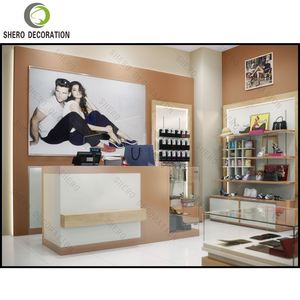 Premium <b>Shoes</b> Shop Interior Design Durable <b>Shoes</b> Display Wall Racks Wooden <b>Shoes</b> Shop Display Showcase for Store Decoration - Product Image 5