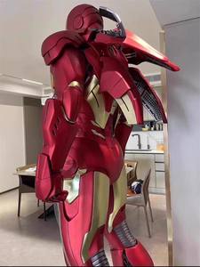 売れ筋カスタムマーベルアクションフィギュア彫刻樹脂グラスファイバーアイアンマン等身大マンアイアンスタチュー - Product Image 4