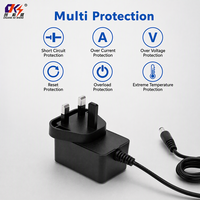 Alimentation murale personnalisable AC/DC 12V 1A avec prise UK – Adaptateur secteur pour éclairage et affichage