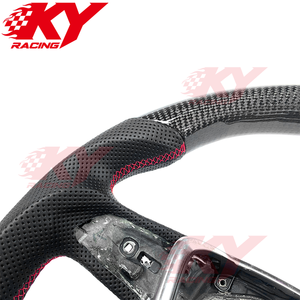 Accesorios Interiores para Automóviles, Volante Deportivo de Fibra de Carbono para Audi S6 A3 A4 A5 Q5 Q6 A6 RS6 RS5 RS4 B8 B9 S4 S5 TTRS - Product Image 2