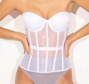 Corset Bustier Sexy en Dentelle et Maille Unique Respirant <span class=keywords><strong>pour</strong></span> Sculpter la Silhouette - Product Image 6