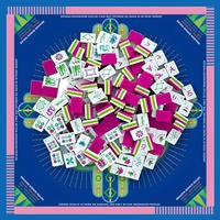 Amerikanische Mahjong-Matte 160 Stück 32mm 4-Schichtige Grüne Melamin Gravierte Luxus Tragbare Spielsteine für Party Unterhaltung Gesellschaftsspielabend