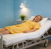 Draps de lit d'hôpital ajustés en jersey tricoté doux et riche en coton, personnalisables, lot de 2, 36"x84"x12", élastiques sur tout le contour - Vente chaude