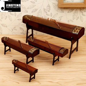 Modèle de mini guzheng en bois fait à la main Jingying Music 2024, plusieurs tailles, décoration d'intérieur, instrument, cadeau - Product Image 1