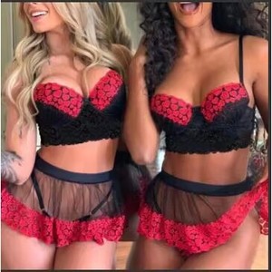 Nueva lencería sexy de talla grande, ropa de dormir seductora, conjuntos eróticos y apasionados para mujeres de talla grande, venta al por mayor. - Product Image 2