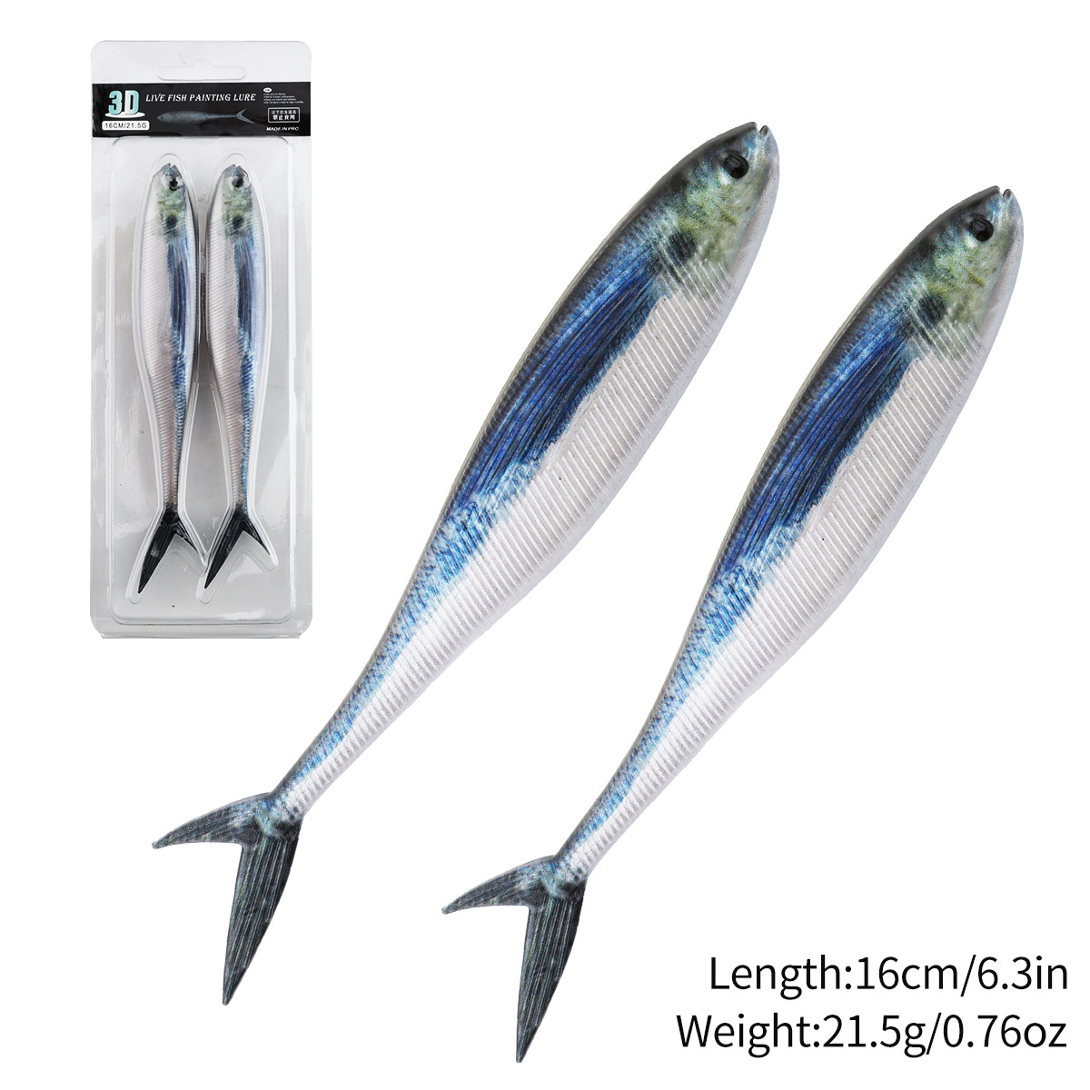 Dark blue large size 2-pack-16cm