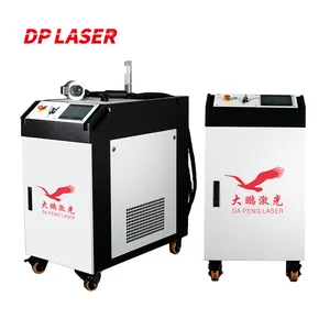 Mesin pembersih Laser genggam portabel, mesin pembersih Laser genggam 500W Raycus JPT Max, Penghilang karet minyak kayu karat logam