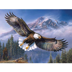 Peinture Diamant SONGWOOART Série Animaux DIY – Peinture Strass Décoration Maison <span class=keywords><strong>Aigle</strong></span> – Œuvre d'Art 5D en Diamant - Product Image 1