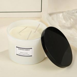Bougie parfumée à la cire de soja à 3 mèches, grande capacité, pour la maison, combustion propre, cadeau pour la famille - Product Image 3