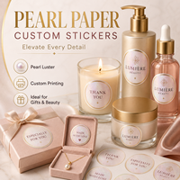 Etiquetas Adhesivas de Vinilo Personalizadas, Resistentes al Agua, Etiquetas Blancas Premium para Cajas de Regalo, Productos de Cuidado de la Piel, Cosméticos, Velas y Embalaje de Manualidades