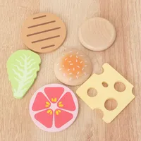 Jouets de cuisine en bois pour jeu d'imitation, jouets de cuisine éducatifs, ensemble de nourriture factice pour jeu d'imitation