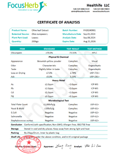 Healthife Pflanzen extrakt Nahrungs ergänzungs mittel Oleuropein Pulver Oliven blattex trakt - Product Image 4