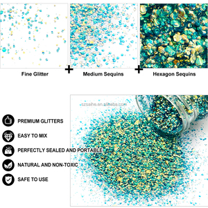 Lot <span class=keywords><strong>de</strong></span> 12 Couleurs <span class=keywords><strong>de</strong></span> Paillettes Bulles des Entrepôts Américains pour Résine Gobelets Ongles Corps Noël Halloween, Sequins et Flocons pour Loisirs Créatifs - Product Image 3