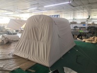 Tente de camping automatique 250x220x155cm, une chambre, en polyester et coton, enduite argentée, imperméable, quatre saisons, pour le glamping familial