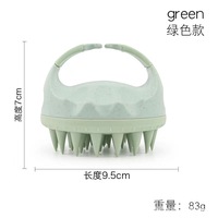 Masseur de cuir chevelu en silicone de haute qualité, brosse à cheveux, fournisseur chinois, brosse à shampooing en paille de blé pour le nettoyage