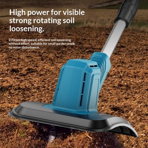Motoculteur rotatif rechargeable au lithium-ion, micro-tilleur haute vitesse pour le labourage du sol, machine silencieuse pour le desserrage du sol, petit outil de jardinage - Product Image 4