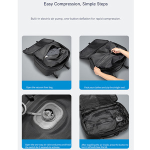 <span class=keywords><strong>Sac</strong></span> à dos de mode en polyester compressé <span class=keywords><strong>sous</strong></span> <span class=keywords><strong>vide</strong></span>, unisexe, double compartiment, séparation sec/humide, antivol, pour ordinateur portable, grande capacité, pour affaires - Product Image 2