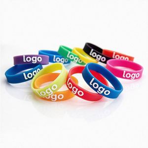 Professional Manufacturer Rubber Wholesale Wristband Printing Custom Logo Silicone Bracelet - Product Image 1
