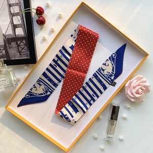 Pañuelo de Seda 100% de 5*90 cm, Impresión Personalizada, Pañuelos al por Mayor, Pañuelo de Diseño para la Cabeza, Pañuelo Elegante para Mujer, Pañuelo de Viaje - Product Image 6