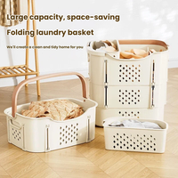 Panier à linge pliable extensible, panier à linge sale multicouche, panier de rangement pour vêtements, panier organisateur de linge divisé