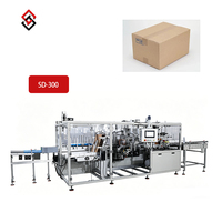 Emballageur de cartons numérique entièrement automatique avec bras robotique pour l'étiquetage, la palettisation et l'intégration logistique des cartons de qualité alimentaire