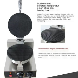 Machine à gaufres électriques pour cornets de crème glacée, machine à rouleaux d'œufs, crêpière - Product Image 6