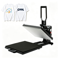 Presse à chaud manuelle à plateau coulissant 38x38cm, haute pression, pour sublimation et transfert thermique sur t-shirts et vêtements