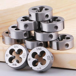 Herramienta de troquel de rosca Unef 1/2 1/4 3/8 5/16 4 #6 #8 #10 #1/8 3/16 5/32 UNC & BSW Hand Tap Round Die Cut Screw Die Machine Plug Tap Tool - Product Image 1