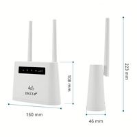 Routeur portable sans fil 4G LTE DNXT R102 VoLTE le plus populaire, appels vocaux par carte SIM, 300 Mbps, double bande, 2 antennes externes, USB