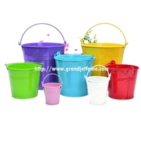 Pot Bunga Mini dari Logam Galvanis