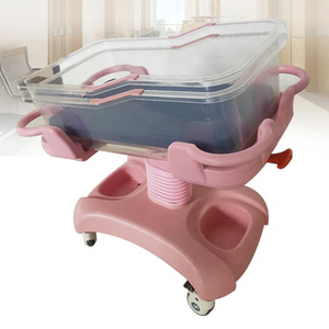 Baby Bed Newborn Bed Abs Two Cranks Tilting Adjustable Hospital Baby Bassinet Bed <strong>Crib</strong> - Product Image 2