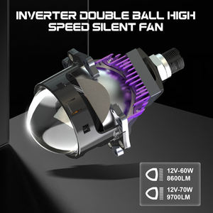 Lente de proyector <span class=keywords><strong>Bi</strong></span> Led de luces blancas de 3,0 pulgadas y 6000K, sistema de iluminación automático, accesorios para coche, lentes de proyector <span class=keywords><strong>Bi</strong></span> Led de alta potencia VAHID - Product Image 5