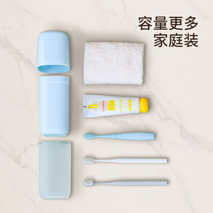 FaSoLa 3 In 1 Travel Rinse Cup Set Portable Wash Toothbrush Cup Plastic 20cm For Outdoor Use - Product Image 5