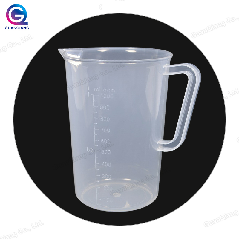 Прозрачный пластиковый мерный стакан, 1 литр мерные чашки